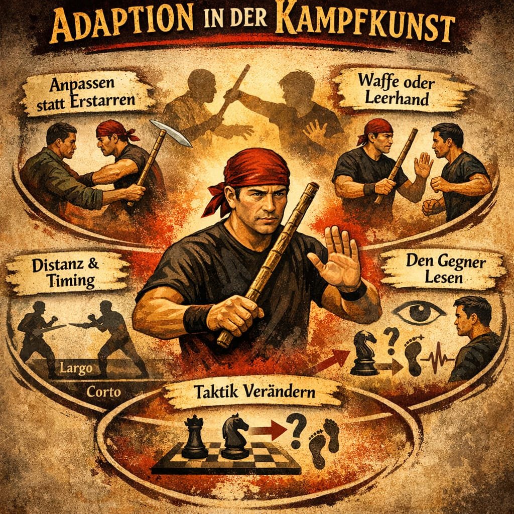Adaption in der Kampfkunst – Infografik
